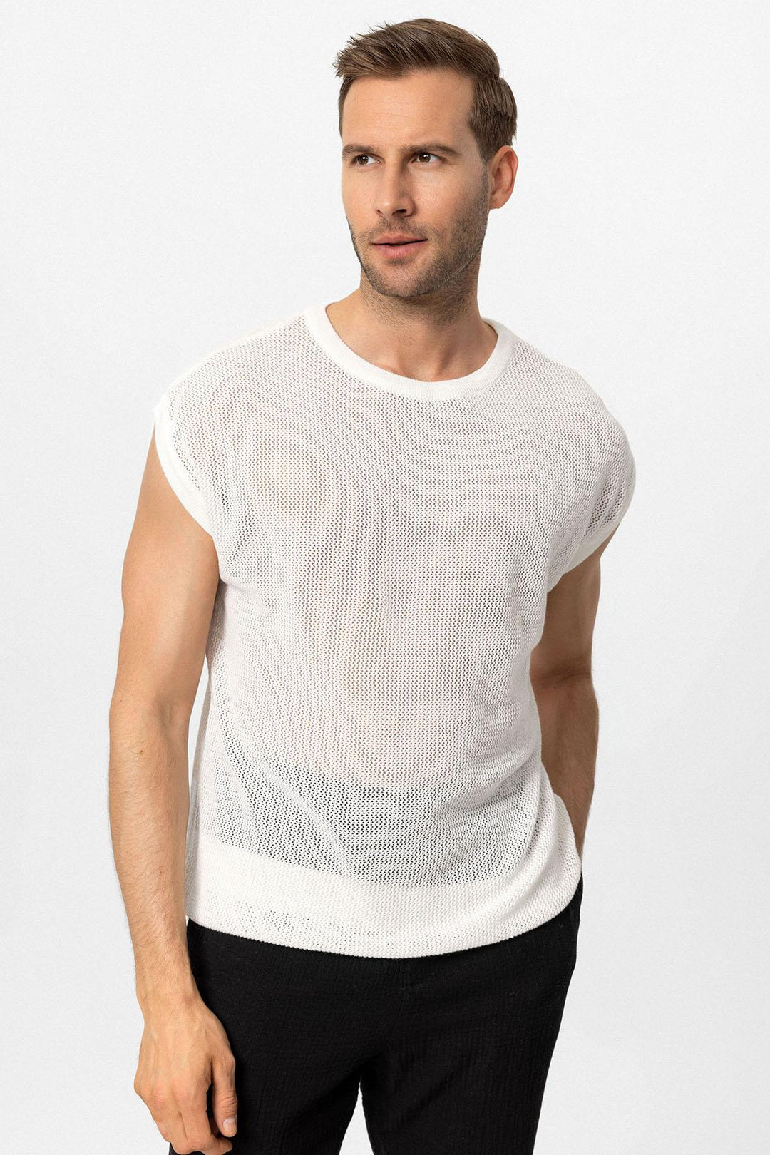 ANT Sleeveless Openwork Men's T-Shirt - Roeselare