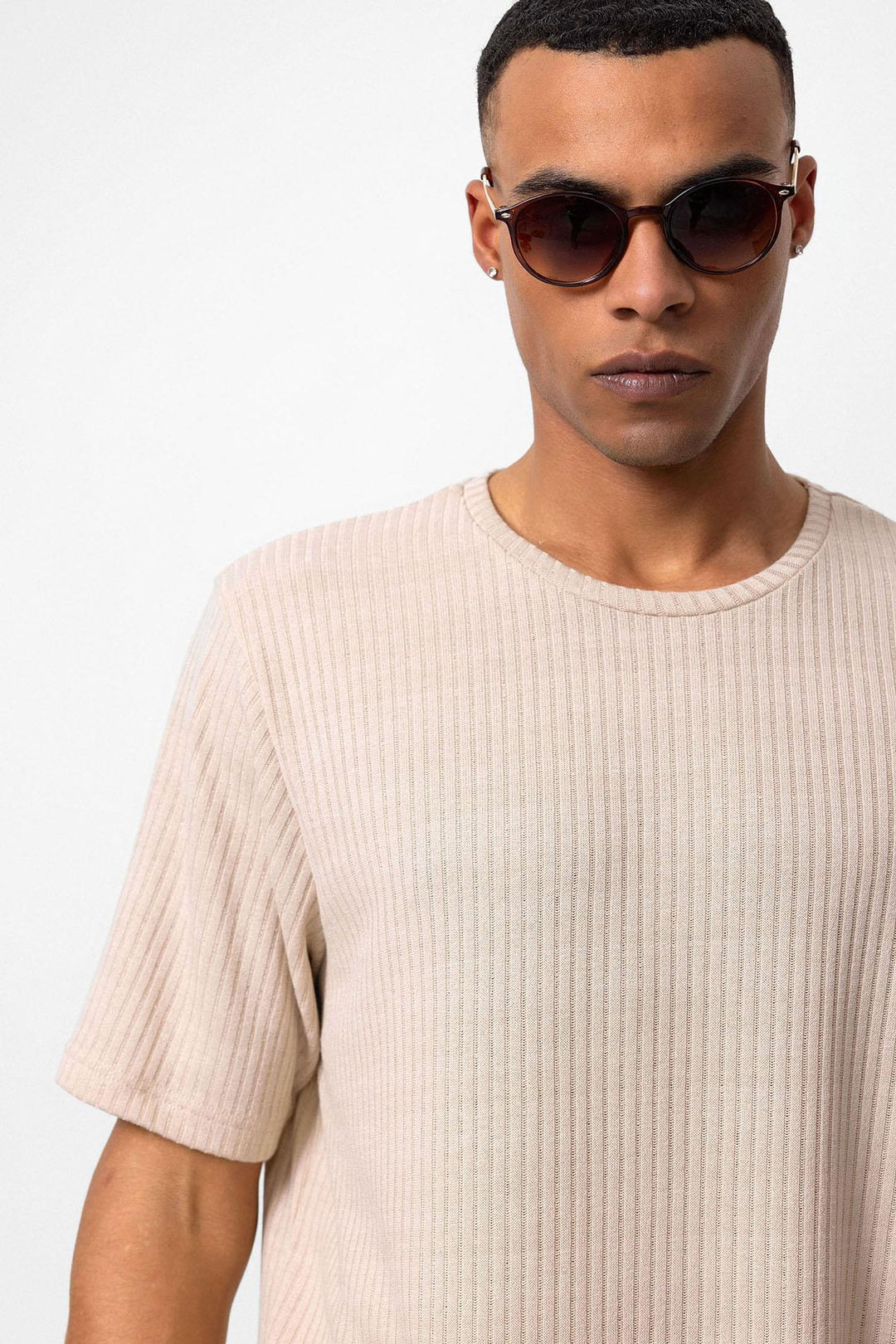 ANT Crew Neck Ribbed Men's T-Shirt - Antony