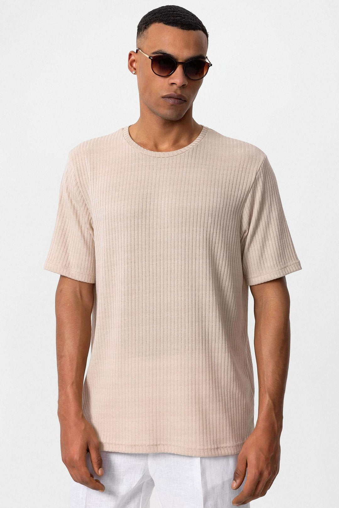 ANT Crew Neck Ribbed Men's T-Shirt - Antony