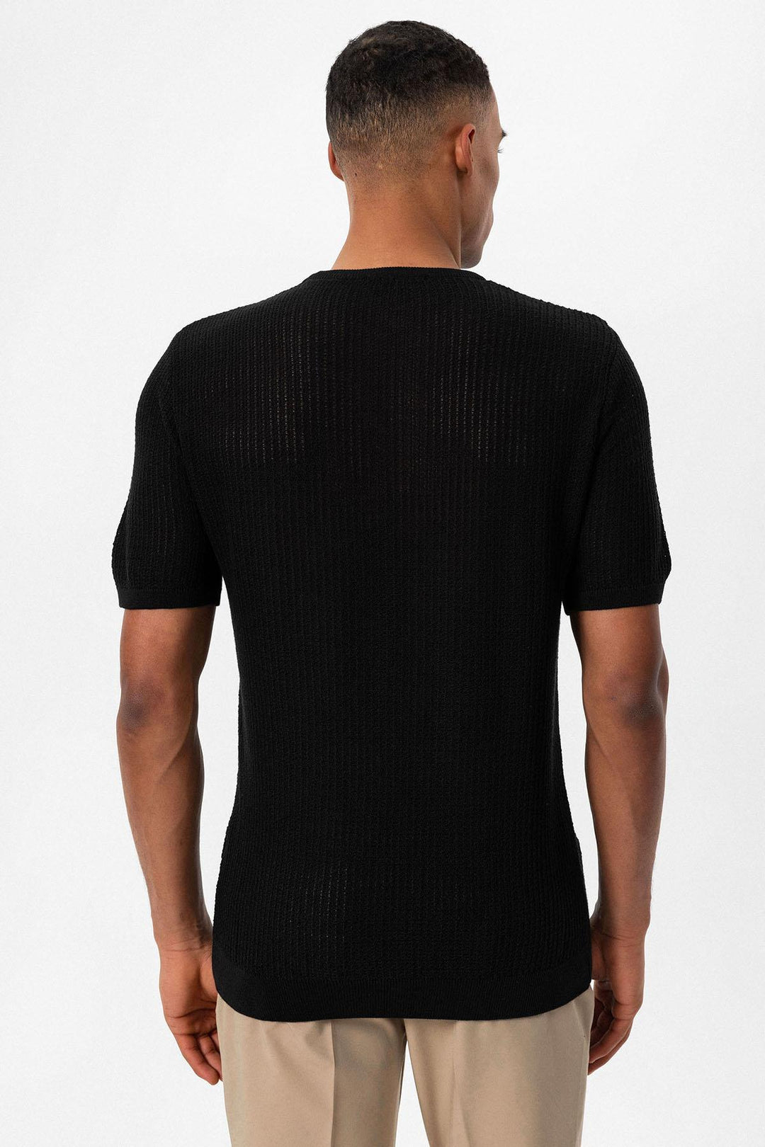 ANT Crew Neck Knitted Knitwear Men's T-Shirt - Tuxtla