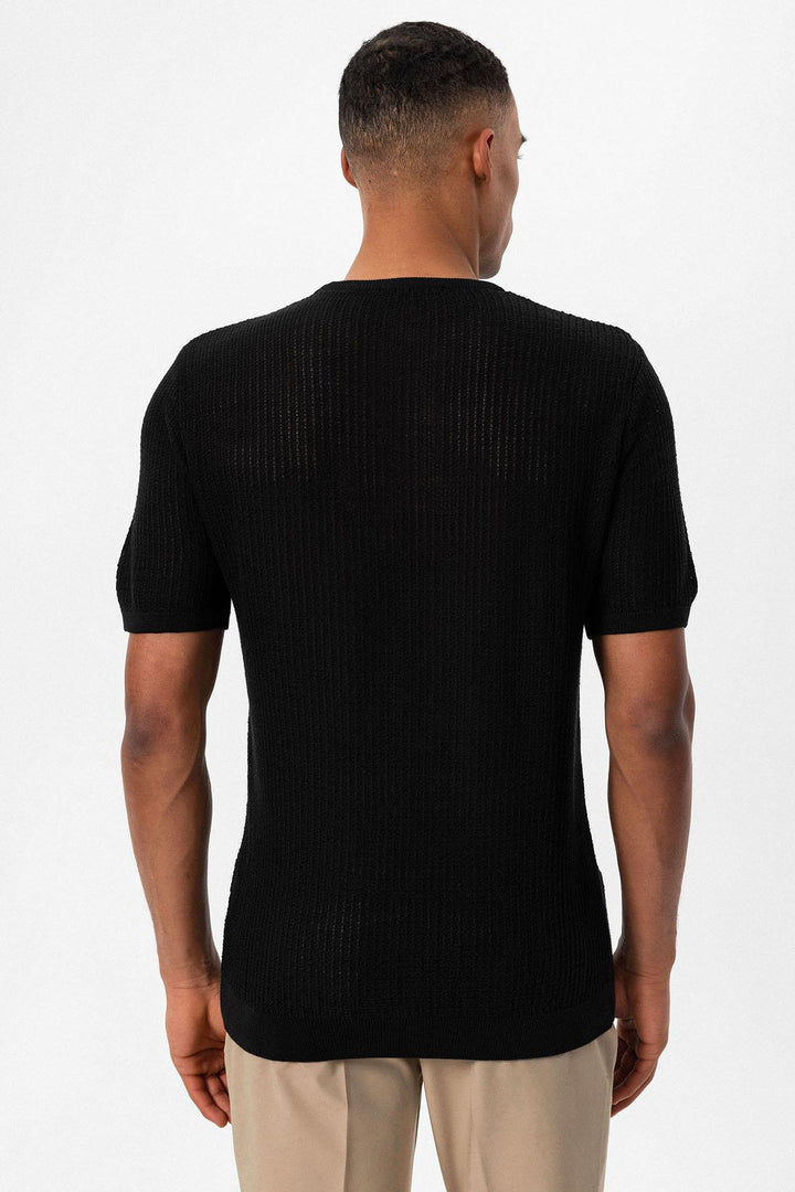 ANT Crew Neck Knitted Knitwear Men's T-Shirt - Tuxtla