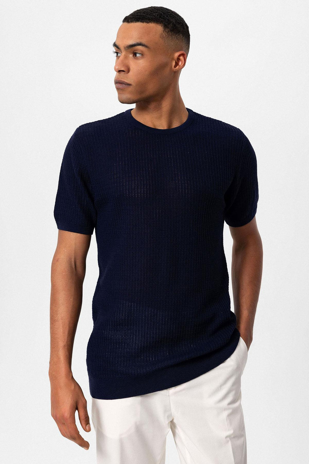 ANT Crew Neck Knitted Knitwear Men's T-Shirt - Kettering