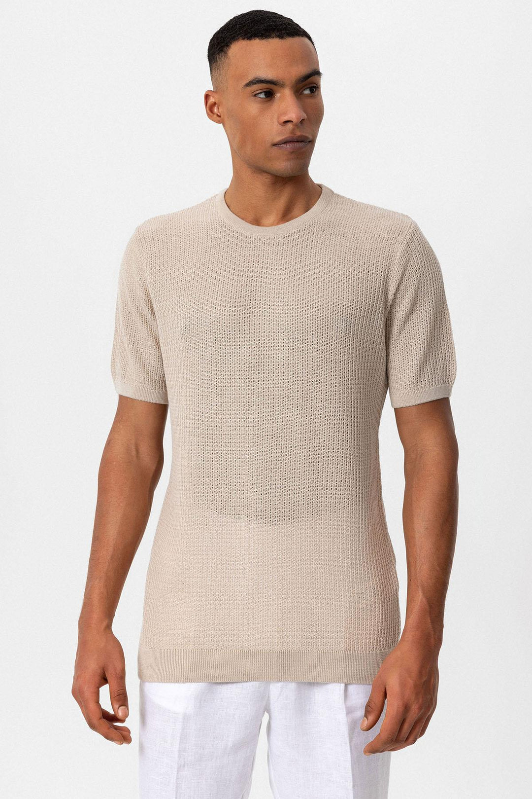 ANT Crew Neck Knitted Knitwear Men's T-Shirt - Marcq-en-Baroeul