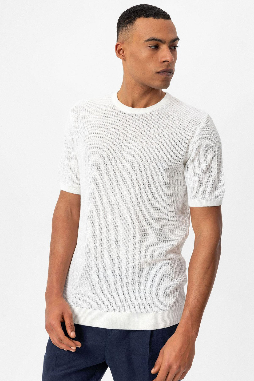 ANT Crew Neck Knitted Knitwear Men's T-Shirt - Nelson