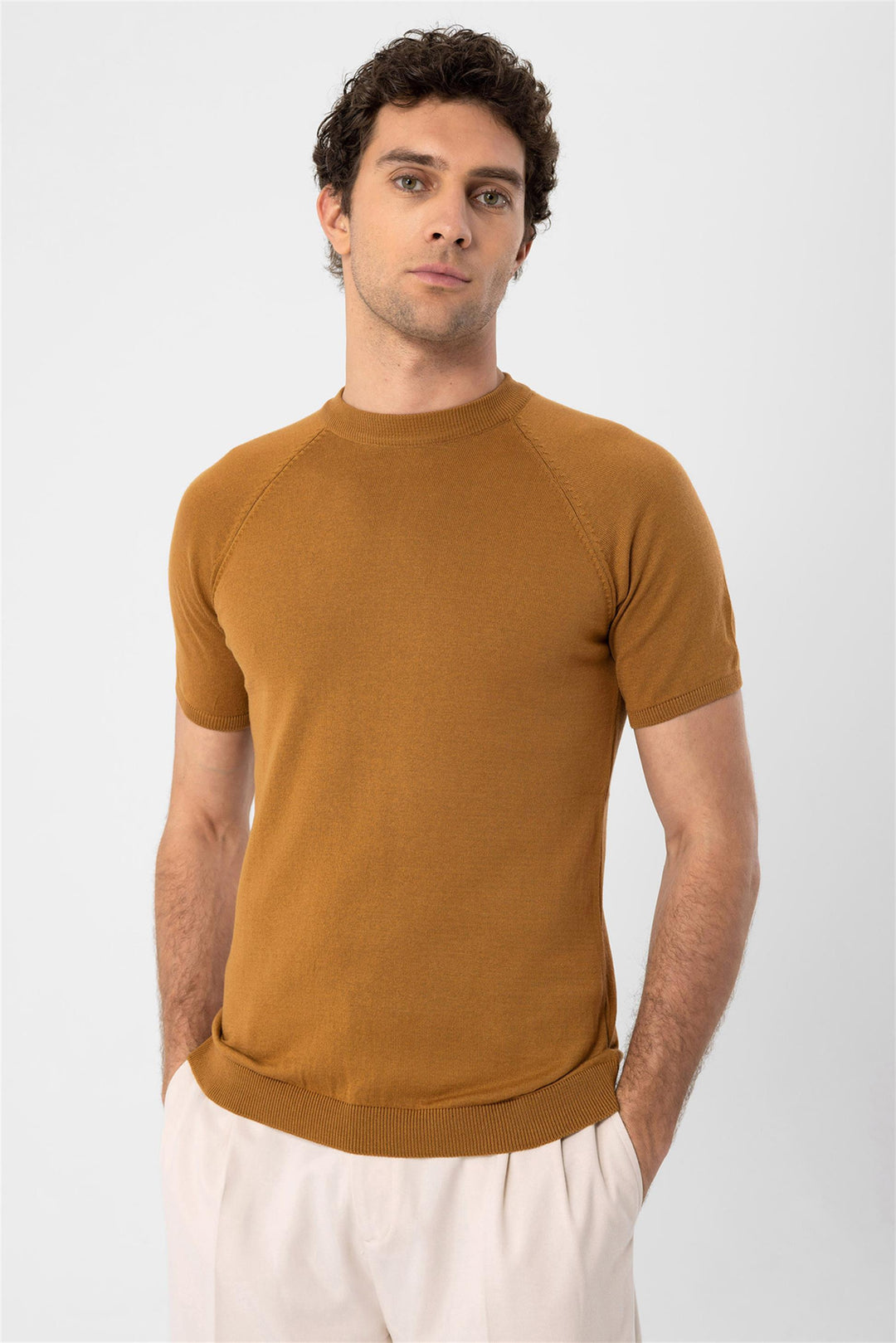 ANT Crew Neck Knitwear T-Shirt - Khrustalnyi