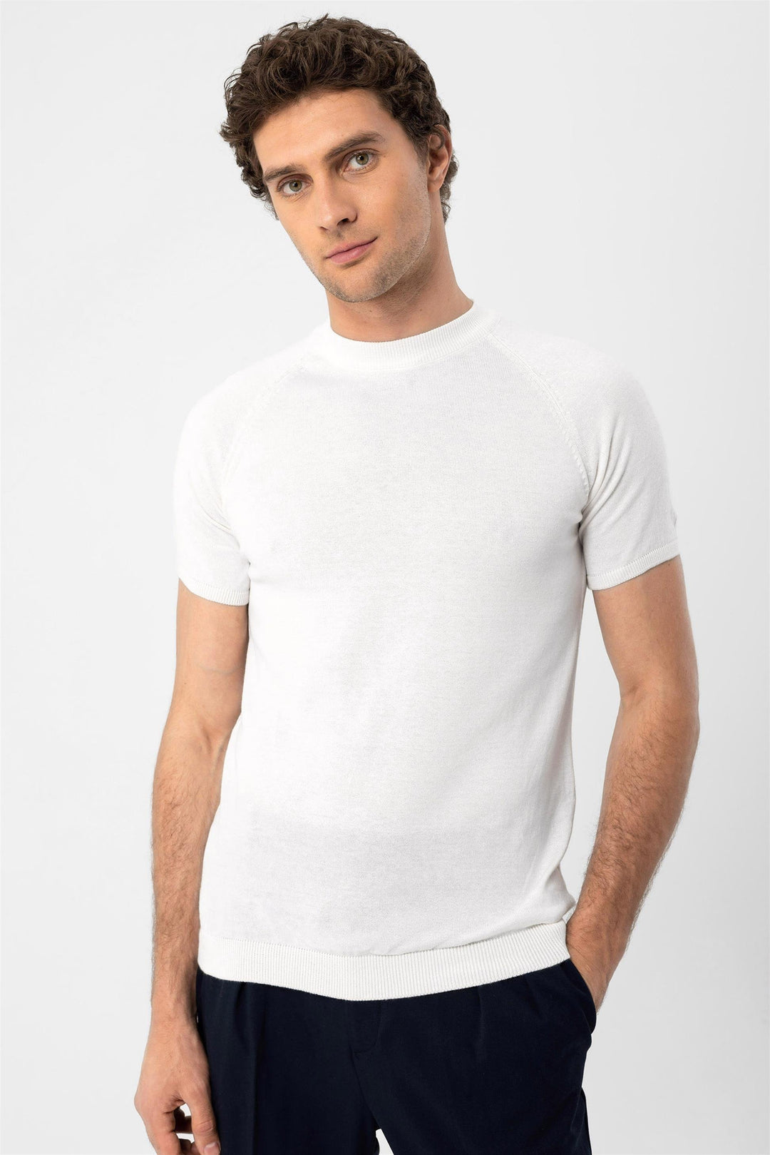 ANT Crew Neck Knitwear T-Shirt - Zacatelco