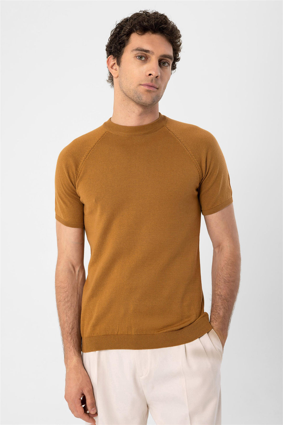 ANT Crew Neck Knitwear T-Shirt - Khrustalnyi