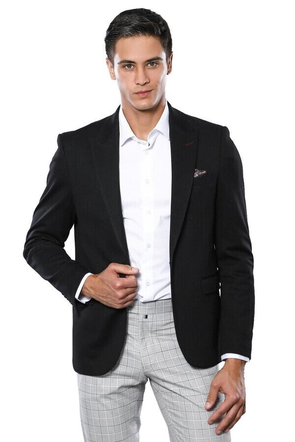 WSS Black Men Jacket - Singen