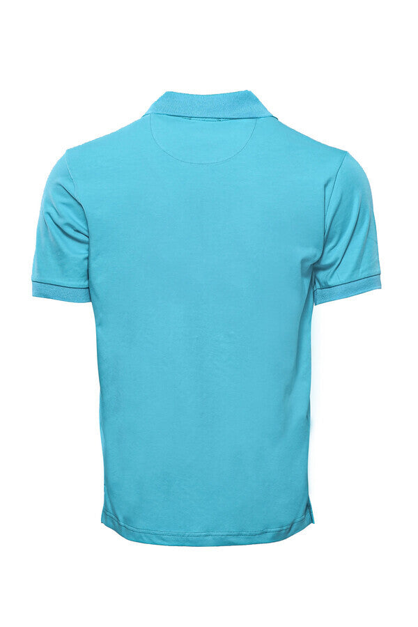 WSS Oxford Polo Collar Blue Men T-shirt  - Singen