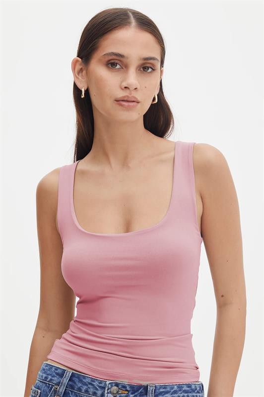 MDX Pink Thick Strap Women's Blouse MG1998 - Vyshneve