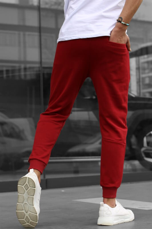 MDX Burgundy Basic Men's Sweatpants - Caerphilly