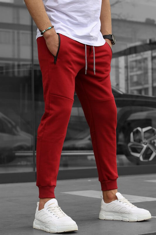 MDX Burgundy Basic Men's Sweatpants - Caerphilly