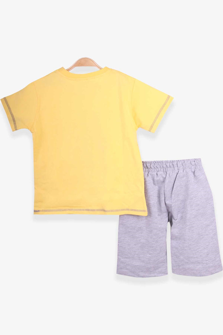 BRE Breeze Boys' Shorts Set Skateboard Printed 4-9 Years, Yellow - Gloucester