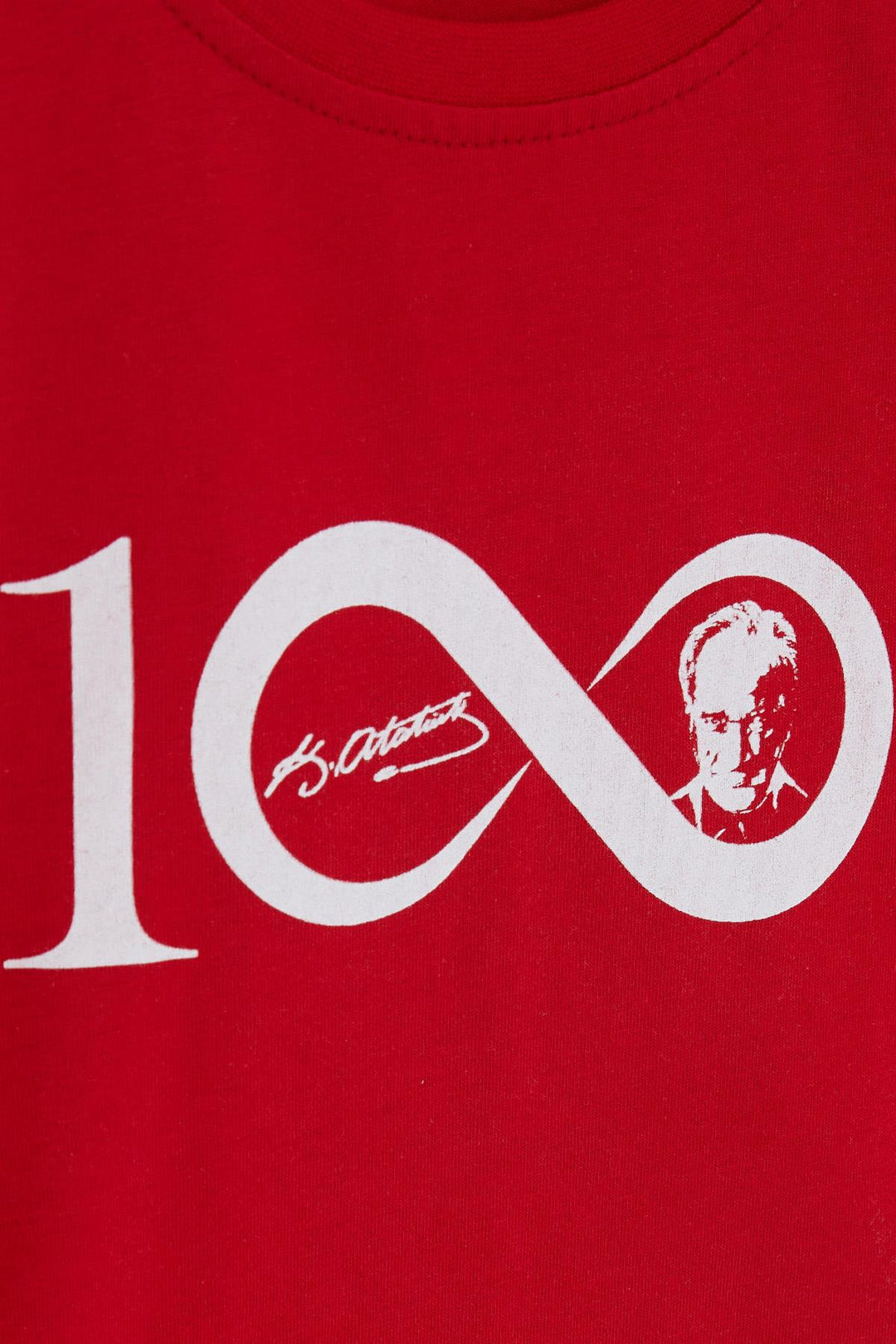 BRE Breeze Kids Long Sleeve T-Shirt 100th Year Theme Atatürk Printed 50 Years, Red - Novohrad-Volynskyi