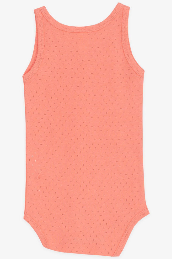 BRE Breeze Baby Boy Snap Fastener Tank Top Bodysuit Jacquard 9 Months-3 Years, Coral - La Laguna