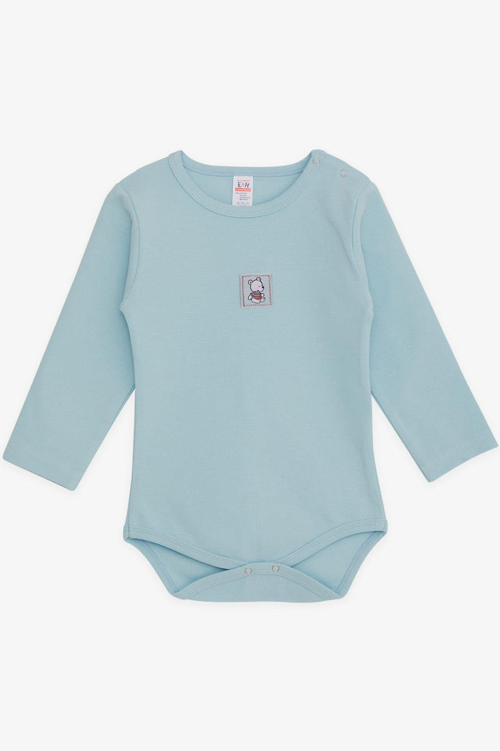 BRE Breeze Baby Boy Snap Bodysuit with Bear Print 9 Months-3 Years, Baby Blue - Torrevieja