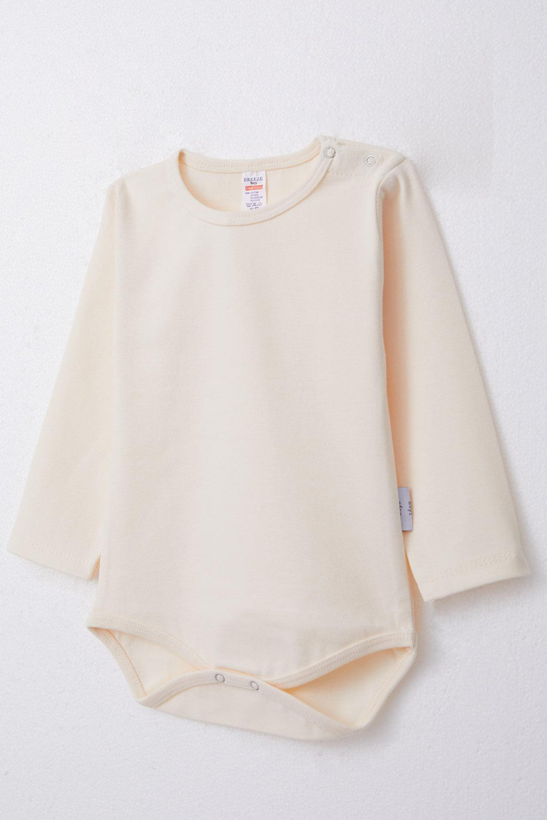 BRE Breeze Baby Boy Snap Bodysuit Basic 9 Months-3 Years, Cream - Northwich