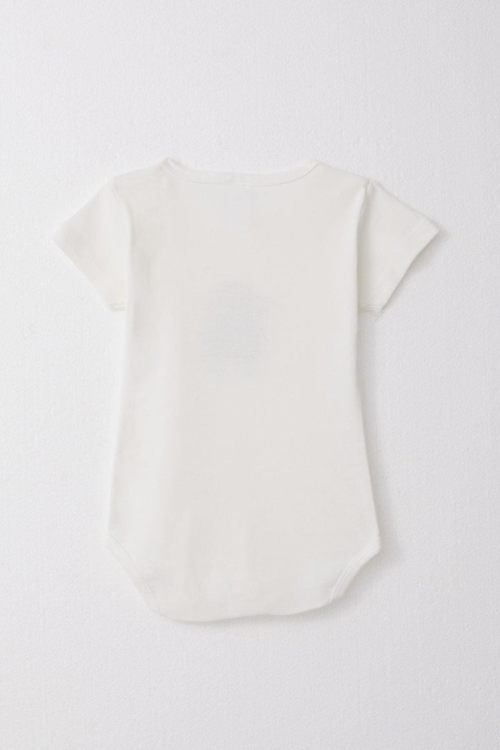 BRE Breeze Baby Boy Snap Fastener Bodysuit Happy Driver Bear 9 Months-3 Years, Ecru - Avondale