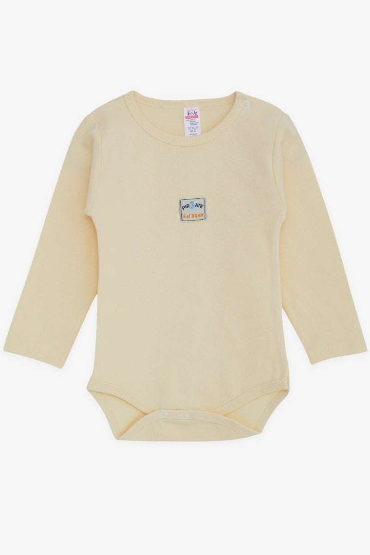 BRE Breeze Baby Boy Snap Bodysuit with Printed Text 9 Months-3 Years, Cream - Jerez de la Frontera