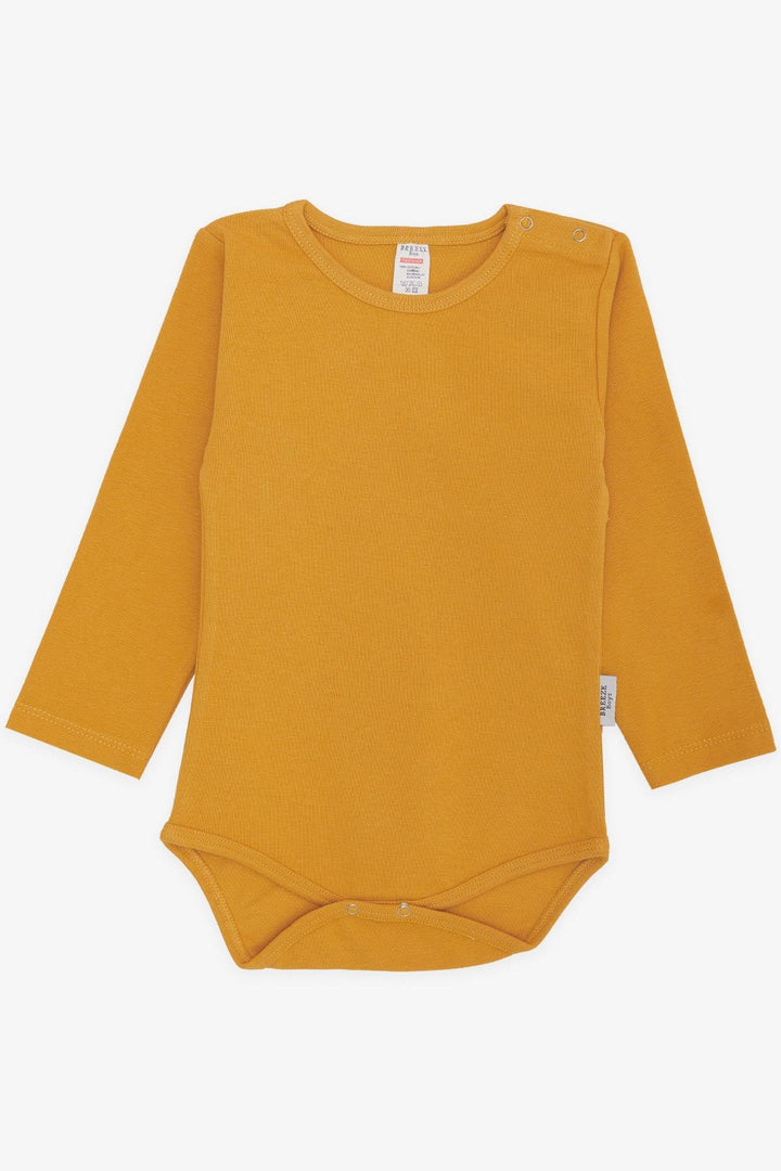 BRE Breeze Baby Boy Snap Bodysuit Basic 9 Months-3 Years, Mustard Yellow - Tourcoing