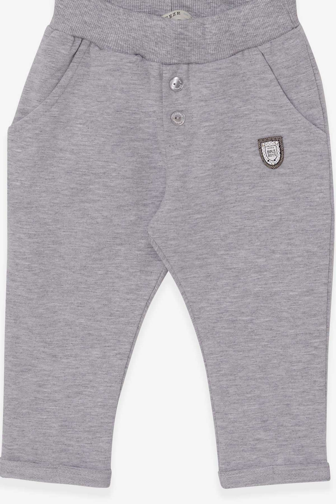 BRE Breeze Baby Boy Sweatpants Armalı Basic 9 Months-3 Years, Light Grey Melange - Bensalem