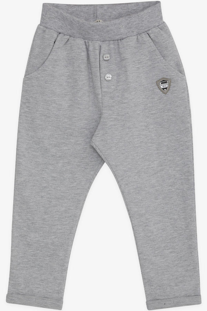 BRE Breeze Baby Boy Sweatpants Armalı Basic 9 Months-3 Years, Light Grey Melange - Boulder