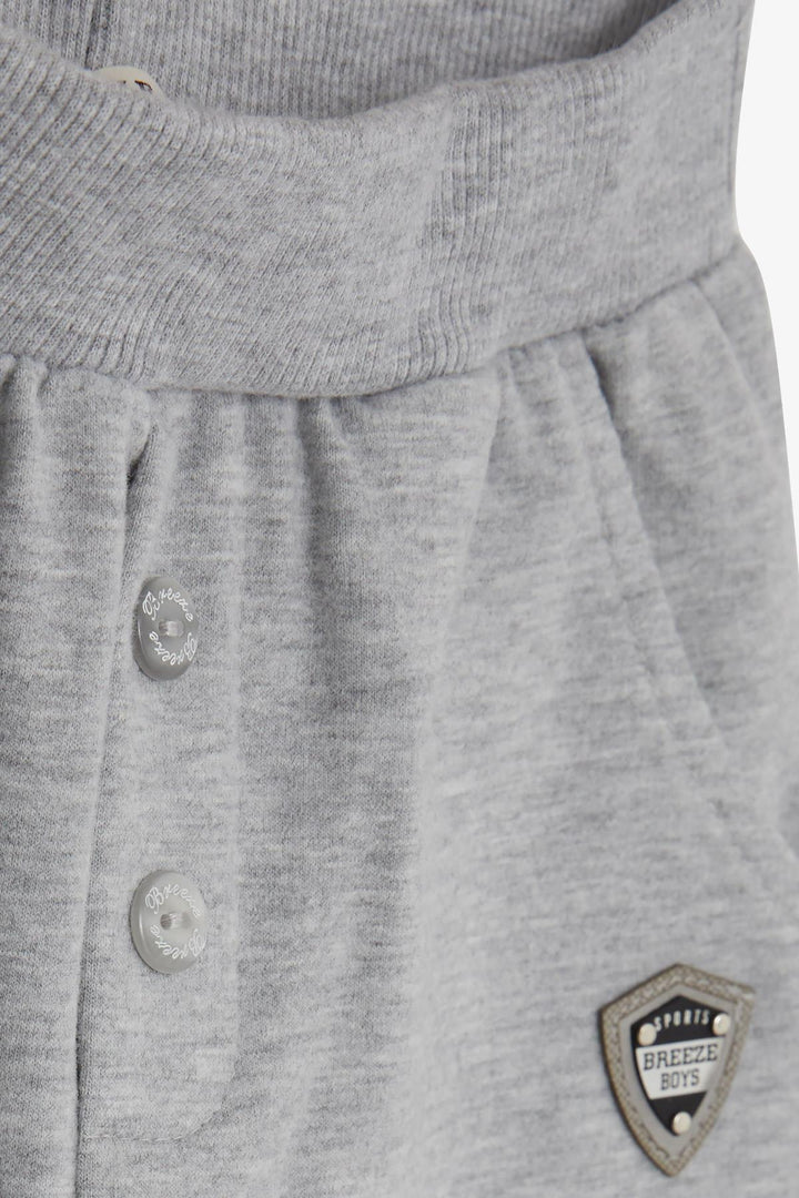 BRE Breeze Baby Boy Sweatpants Armalı Basic 9 Months-3 Years, Light Grey Melange - Boulder