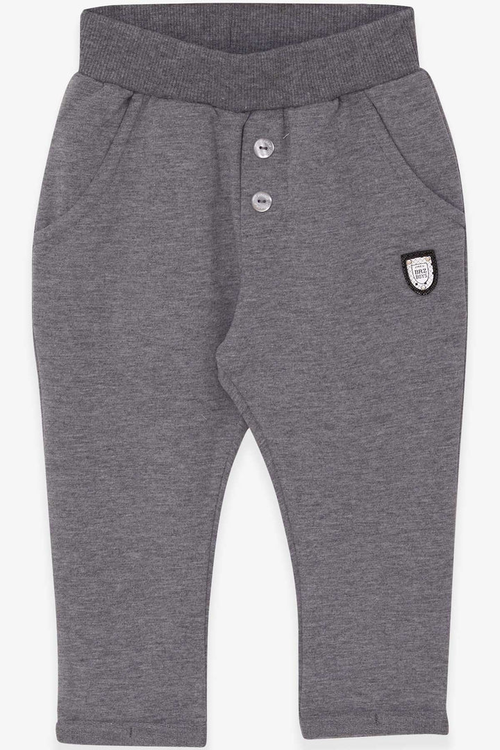 BRE Breeze Baby Boy Sweatpants Armalı Basic 9 Months-3 Years, Dark Grey Melange - Nijkerk