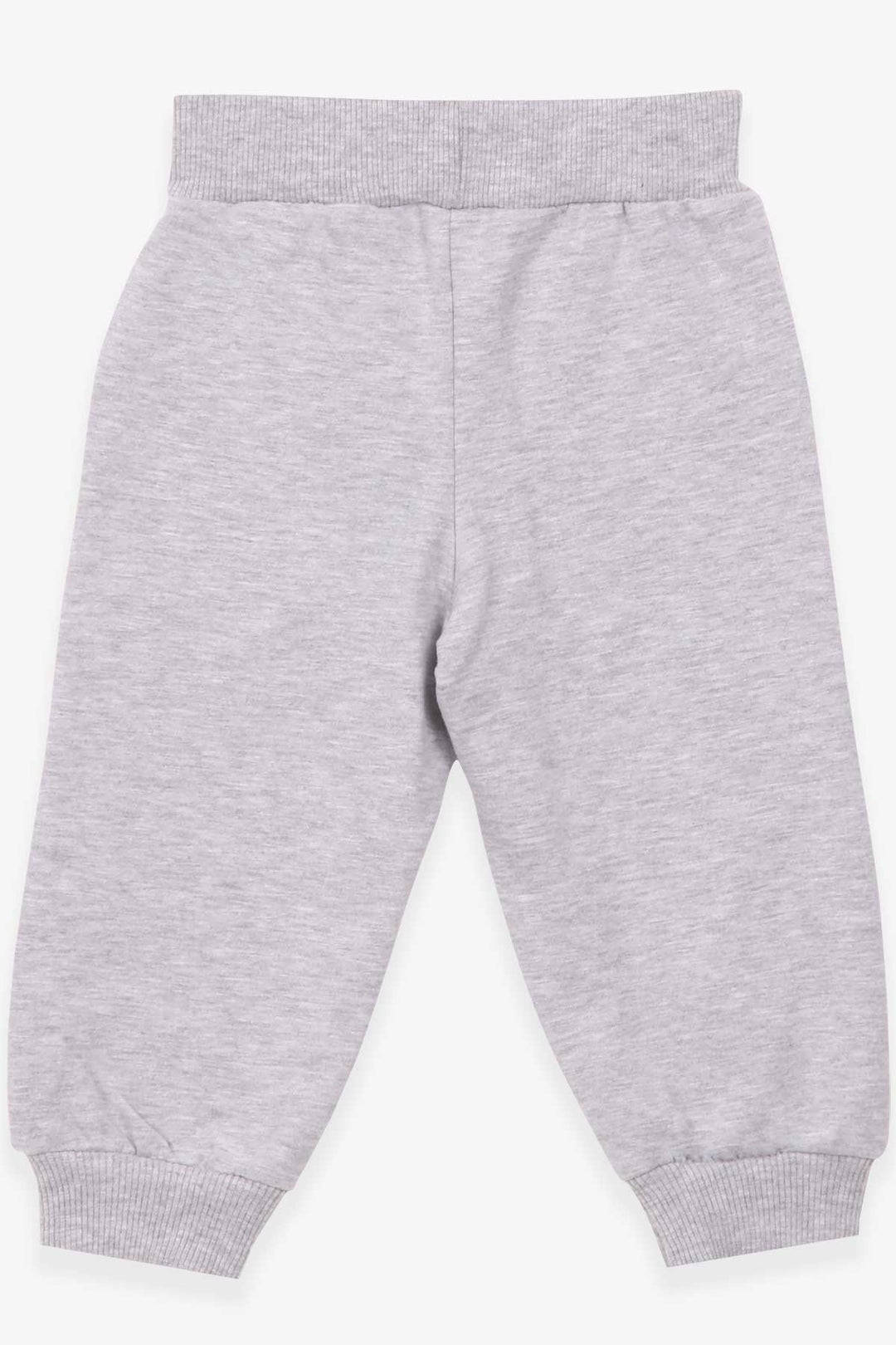 BRE Breeze Baby Boy Sweatpants Printed Pocketed 9 Months-3 Years, Grey Melange - Binghamton