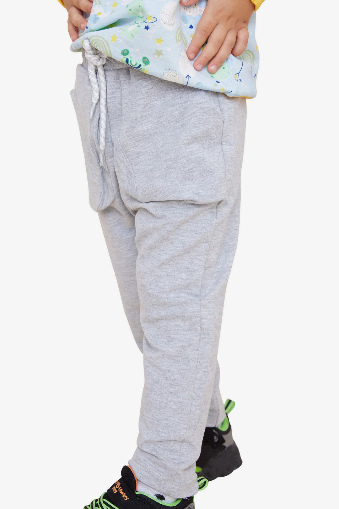 BRE Breeze Boys' Sweatpants with Pocket 1-4 Years, Light Grey Melange - Jiquílpan de Juárez