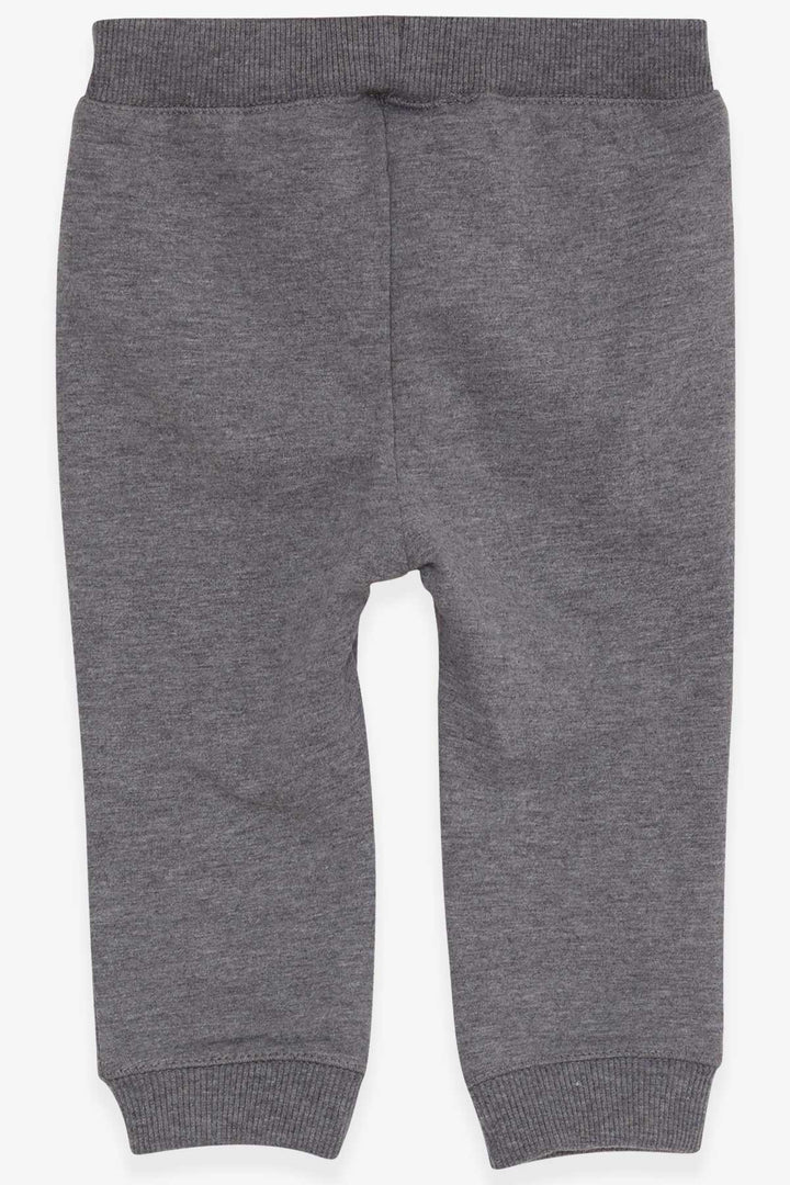 BRE Breeze Baby Boy Sweatpants Printed with Text 9 Months-3 Years, Grey Melange - Xicotepec de Juárez