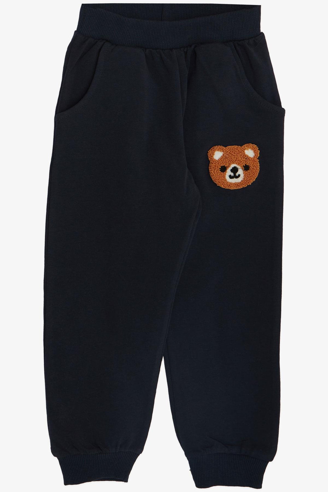 BRE Breeze Girls & Boys Baby Boy Tracksuit Happy Bear Embroidered 9 Months-3 Years, Blue - Khartsyzk