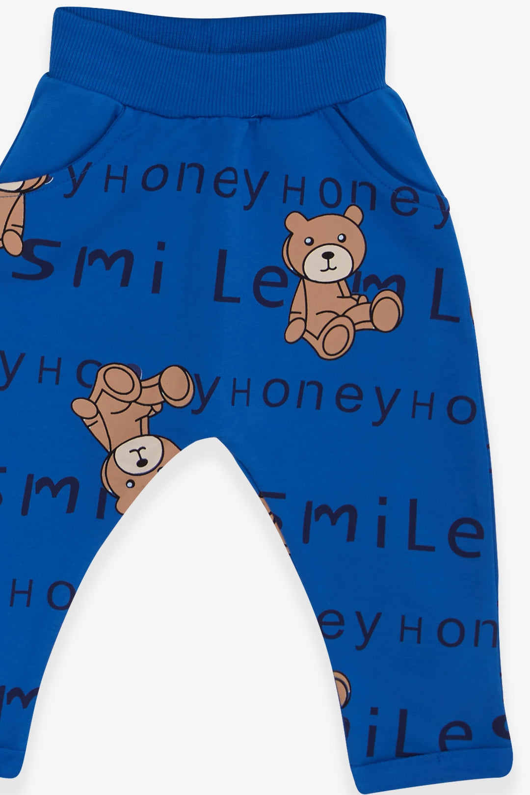 BRE Breeze Baby Boy Tracksuit with Bear Print 9 Months-3 Years, Sky Blue - Bunbury