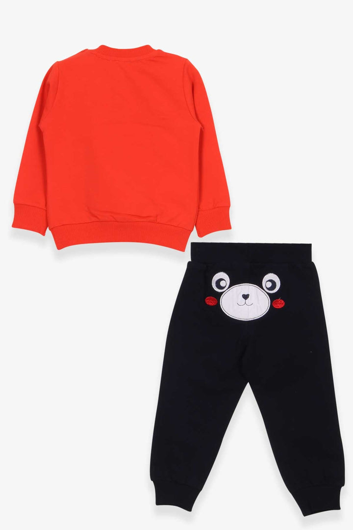 BRE Breeze Baby Boy Tracksuit with Bear Embroidery 9 Months-3 Years, Orange - Ruislip