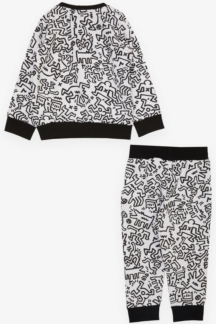 BRE Breeze Girls & Boys Baby Boy Tracksuit Patterned 6 Months-2 Years, White - Anaheim