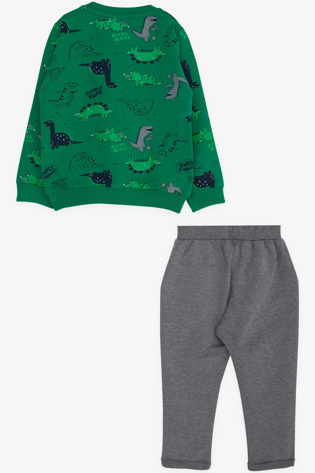 BRE Breeze Baby Boy Tracksuit Dinosaur Printed 9 Months-3 Years, Green - Stratford