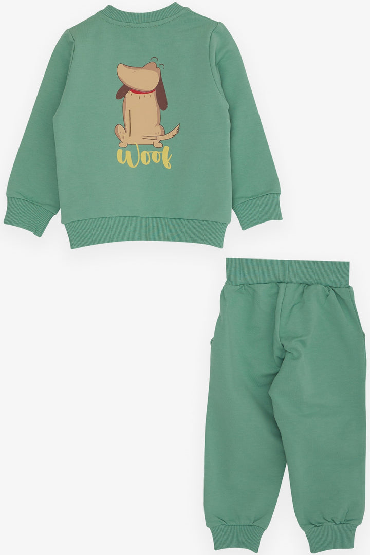 BRE Breeze Baby Boy Tracksuit with Dizzy Dog Print 9 Months-3 Years, Mint Green - Lake Elsinore