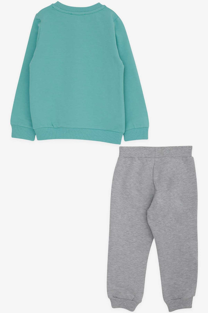 BRE Breeze Baby Boy Tracksuit Set Face Moving 9 Months-3 Years, Aqua Green - Tepic