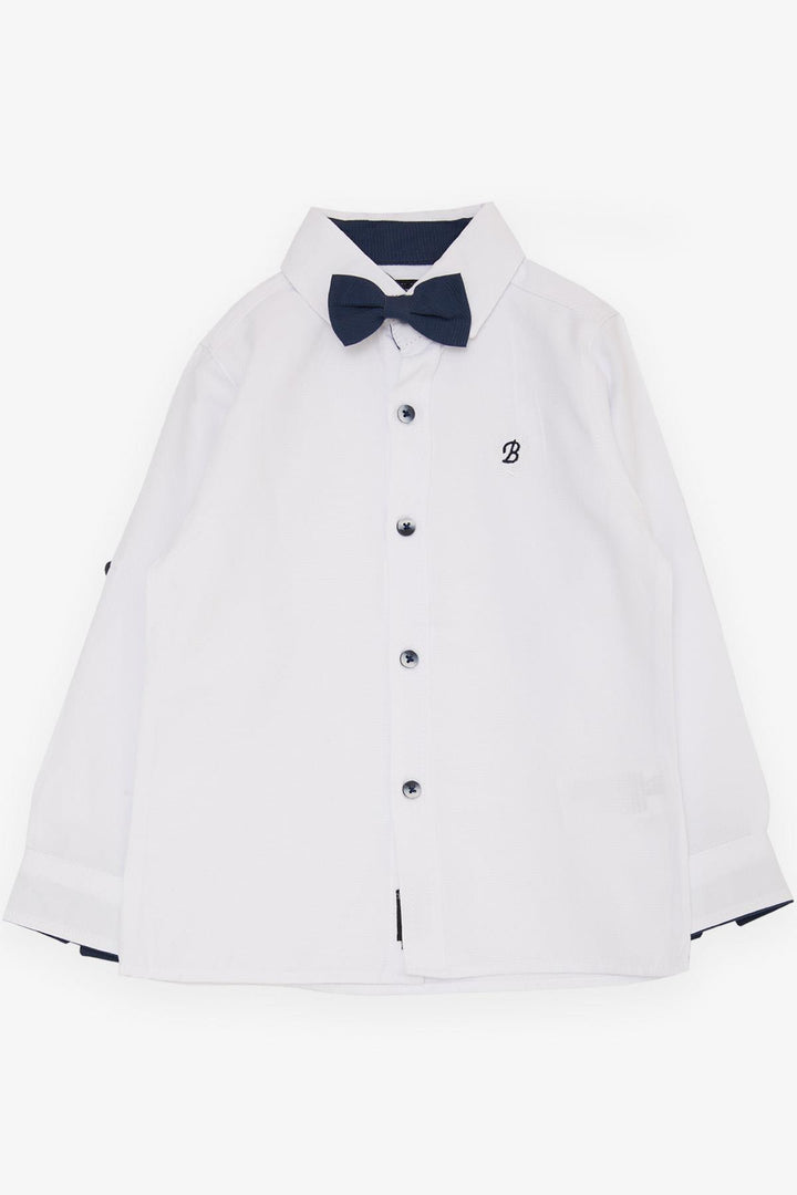 BRE Breeze Girls & Boys Baby Boy Shirt with Bow Tie Buttoned 9 Months-3 Years, White - Mairena del Aljarafe