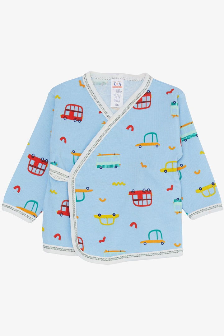 BRE Breeze Baby Boy Hospital Outfit 5-Piece Colorful Car Pattern 0-, Light Blue - Ipswich