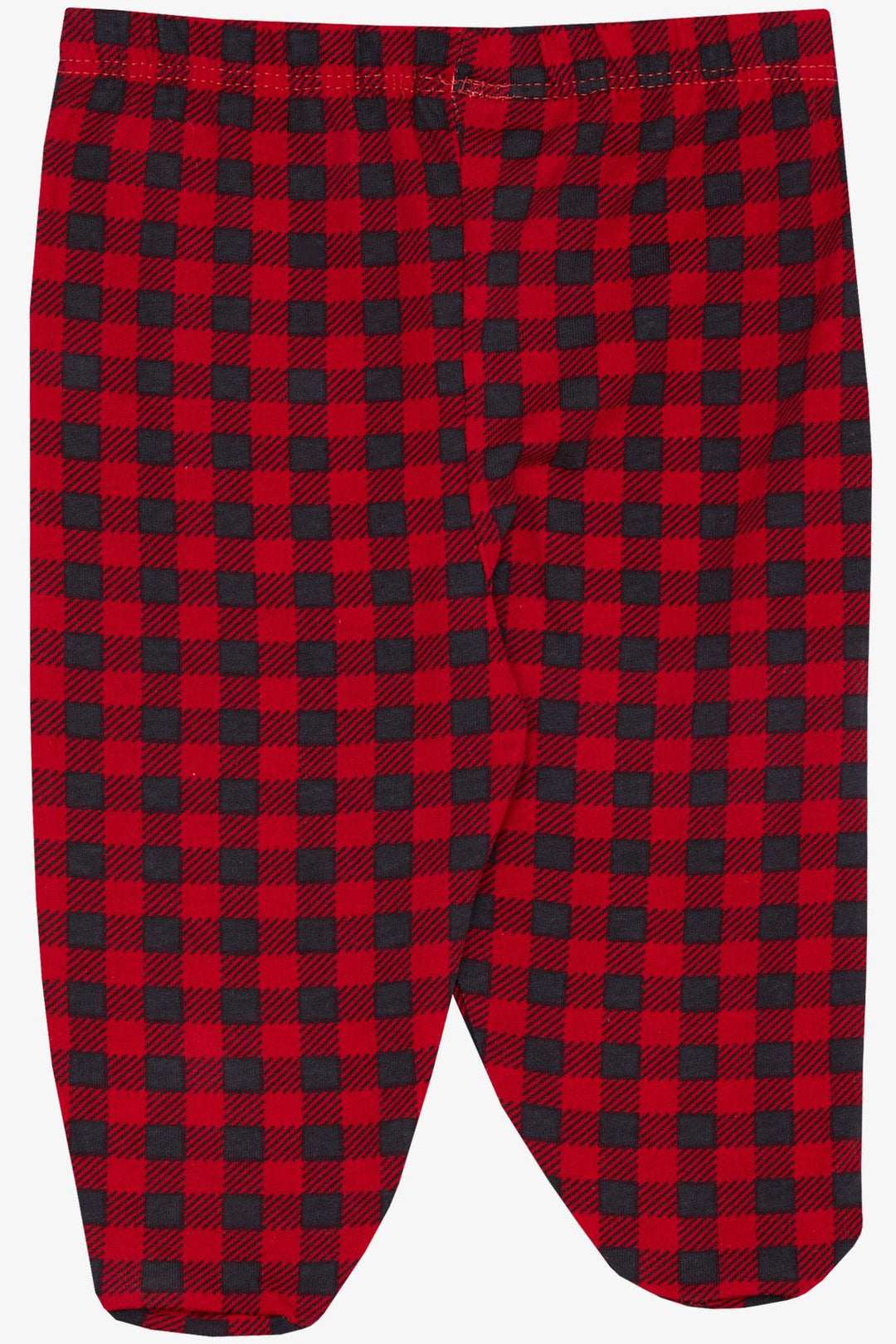 BRE Breeze Baby Boy Footed Bottom Plaid Patterned 6 Months, Red - Perth