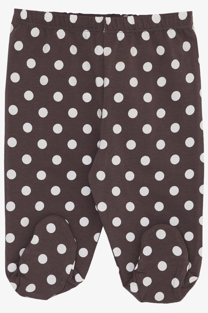 BRE Breeze Baby Boy Socks with Bottom Polka Dot Pattern, 6 Months, Smoke Gray - Papantla de Olarte