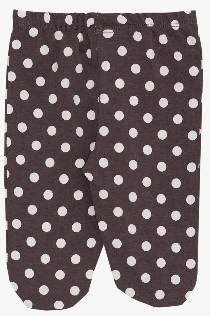 BRE Breeze Baby Boy Socks with Bottom Polka Dot Pattern, 6 Months, Smoke Gray - Papantla de Olarte