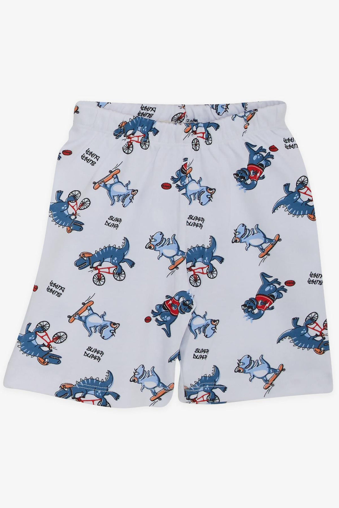 BRE Breeze Girls & Boys Baby Boy Pajama Set Skateboarding Dinosaurs 9 Months-3 Years, White - Krefeld