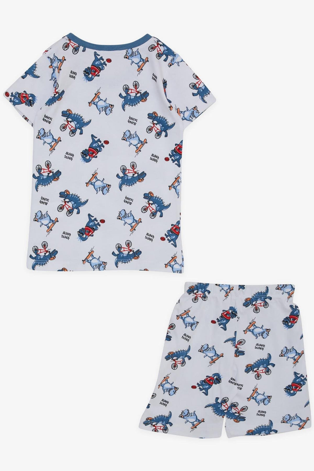 BRE Breeze Girls & Boys Baby Boy Pajama Set Skateboarding Dinosaurs 9 Months-3 Years, White - Krefeld