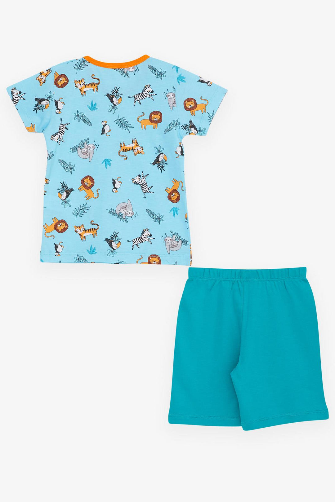 BRE Breeze Girls & Boys Baby Boy Pajama Set Animal Kingdom Themed 9 Months-3 Years, Baby Blue - Ellesmere Port