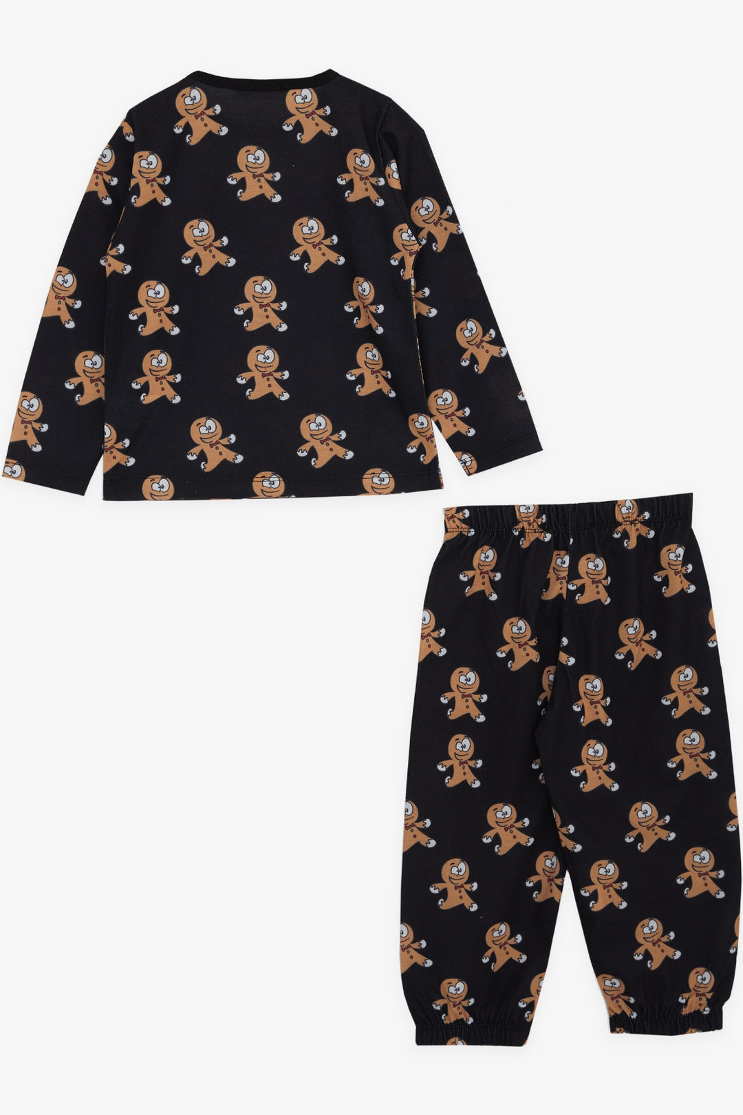 BRE Breeze Baby Boy Pajama Set Cheerful Cookie Patterned 9 Months-3 Years, Black - Montemorelos