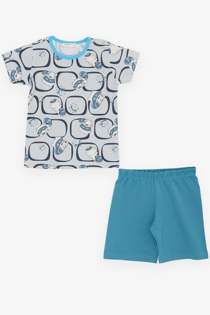 BRE Breeze Girls & Boys Baby Boy Pajama Set Cute Raccoon Patterned 9 Months-3 Years, Gray - Winter Springs