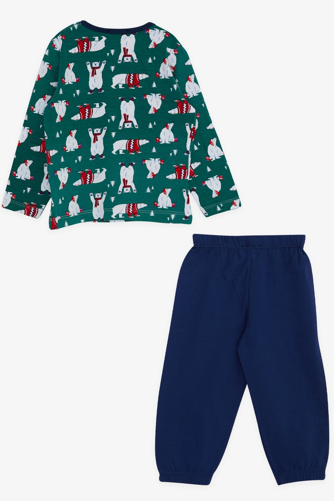 BRE Breeze Baby Boy Pajama Set Cute Polar Bear Patterned 9 Months-3 Years, Green - Cheltenham