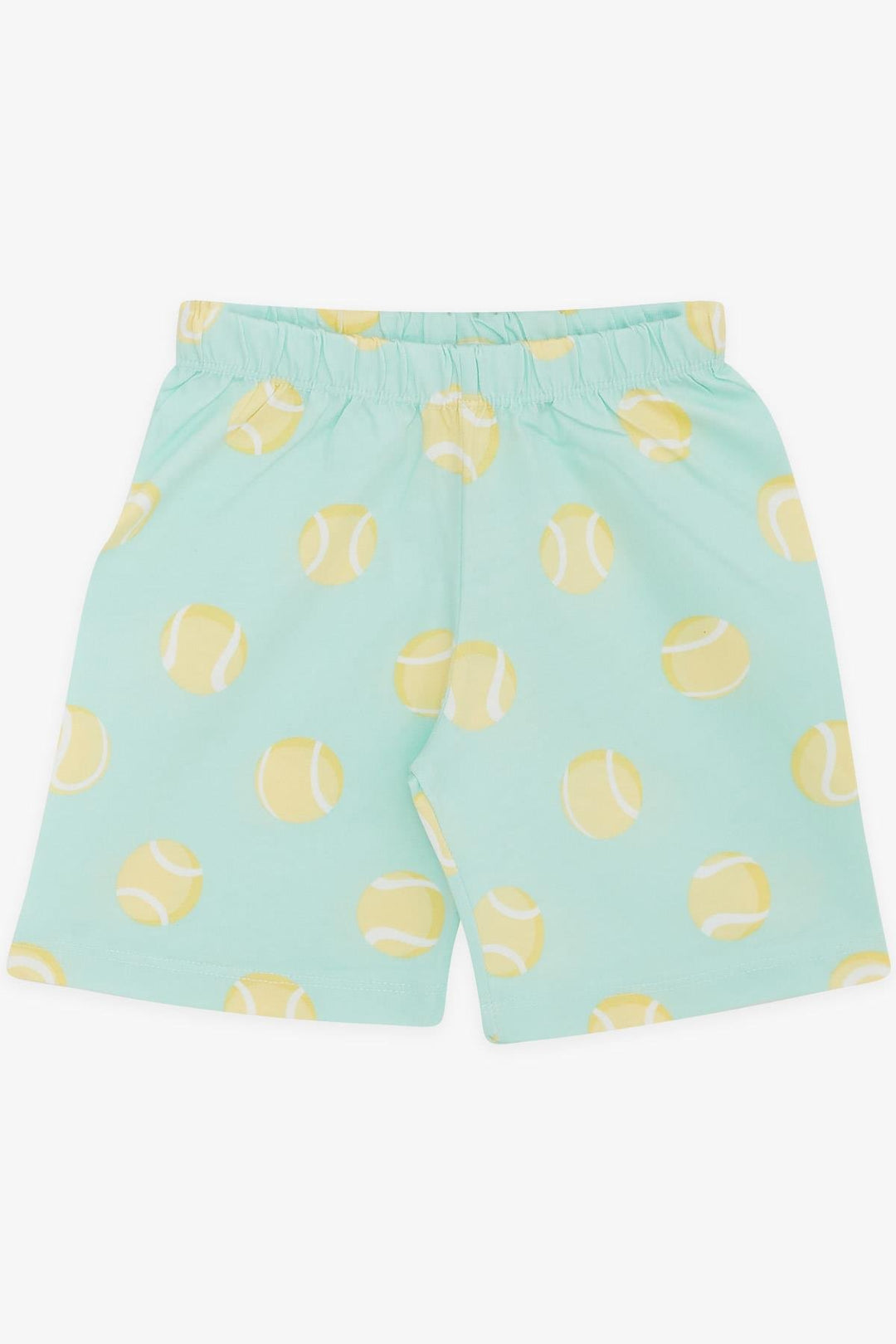 BRE Breeze Girls & Boys Baby Boy Short Pyjama Set Tennis Ball Patterned 9 Months-3 Years, Aqua Green - Jurupa Valley